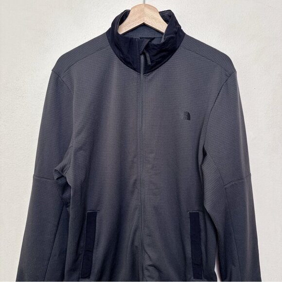 The North Face Mens Medium Wayroute Fleece Full Zip Active Training Jacket - Picture 3 of 16